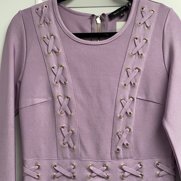 Misguided Purple bandage dress - Picture 2 of 3